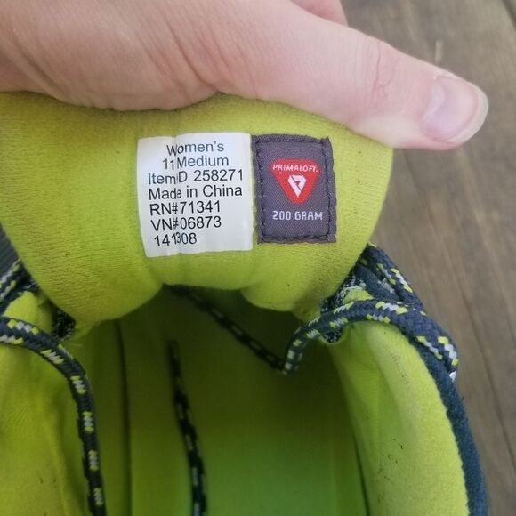 L.L.Bean Tek 2.5 Waterproof Hiking Low Boot Shoes 11 Blue Green Gorpcore - Picture 7 of 9